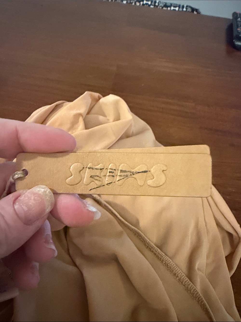 Skims Ladies Mesh Cover Ups Long Dress. NWT. Color Ochre with embellishments. - Picture 10 of 13